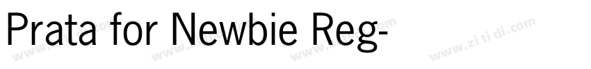 Prata for Newbie Reg字体转换